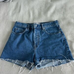 Everlane Denim Jean Shorts with Raw Hem